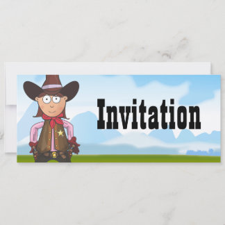 Cowgirl Invitation