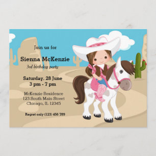 Cowgirl Invitation