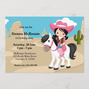 Cowgirl Invitation