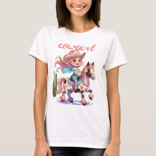 Cowgirl Joyride – Spotted Horse Western Adventure T-Shirt
