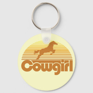 cowgirl key ring