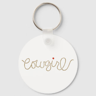 cowgirl key ring
