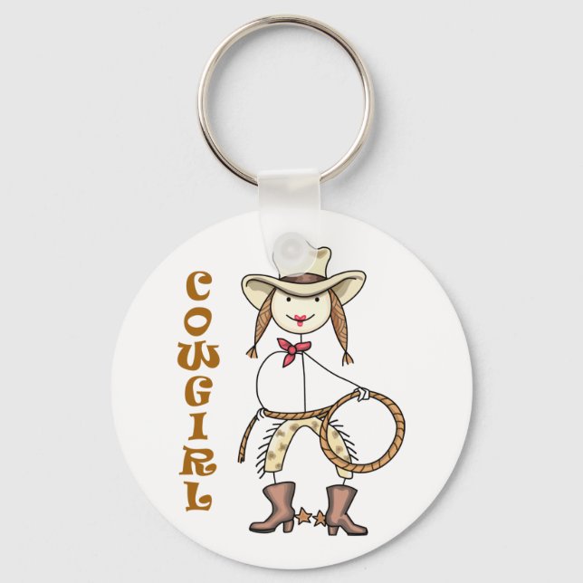 Cowgirl Key Ring (Front)