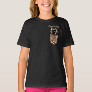 Cowgirl Kitty Pocket - Rhinestone Cat in Western T-Shirt