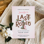 Cowgirl Last Rodeo Bachelorette Invitation<br><div class="desc">Giddy-up for the last rodeo! Round up your best gals for a weekend of cowgirl fun at the ranch. This invitation has room to place your weekend itinerary and other weekend details. Laugh, cry, and celebrate the bride-to-be’s final fling before the ring. Matching items in our store Cava Party Design...</div>