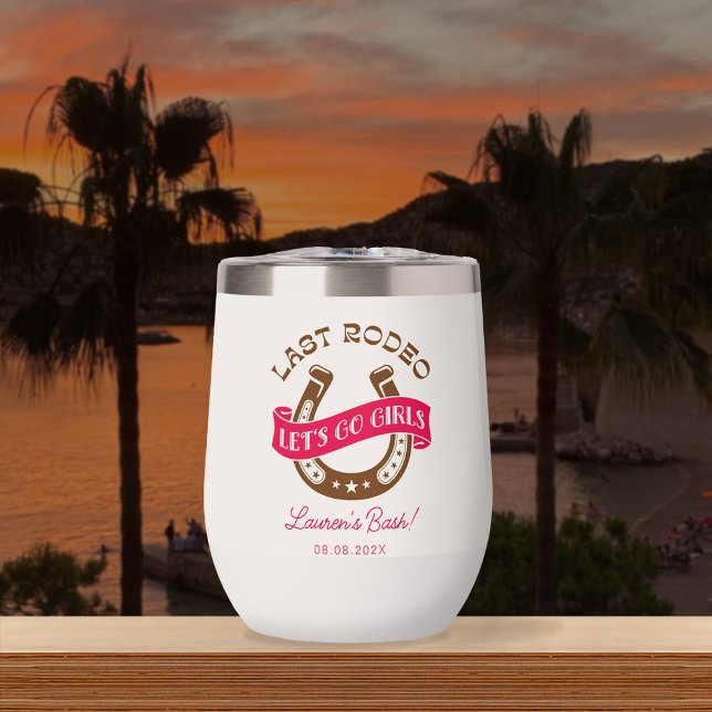Cowgirl Last Rodeo Bachelorette Party Water Wine (Creator Uploaded)