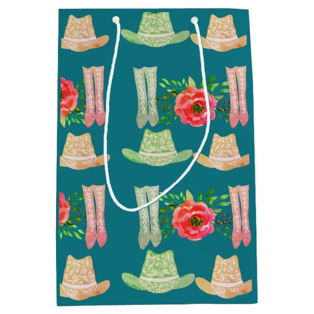 Cowgirl Medium Gift Bag (Front)