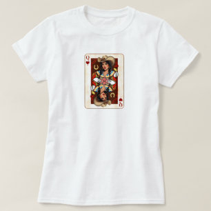Cowgirl Midwest Queen of Hearts Card - Love Luck T-Shirt