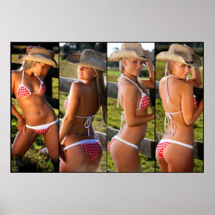 Cowgirl Montage Poster