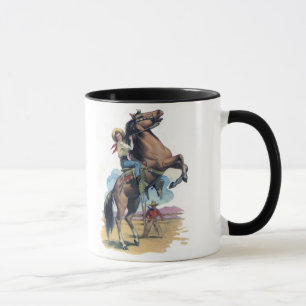 Cowgirl on Horse Mug