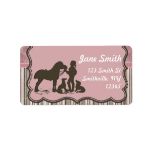 Cowgirl on Pink Label