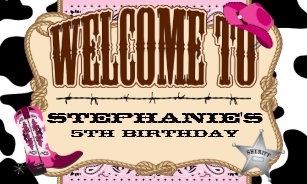 Cowgirl Party Supplies Zazzle Co Uk