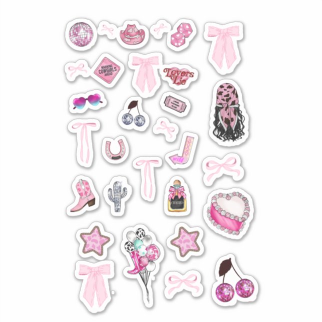 COWGIRL PLANNER STICKERS (Front)
