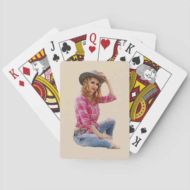 Cowgirl Playing Cards (Back)