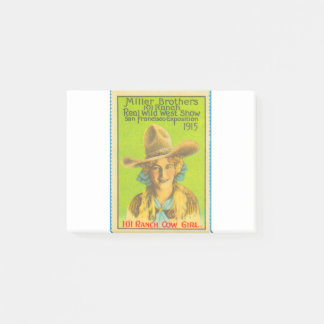 cowgirl post-it notes