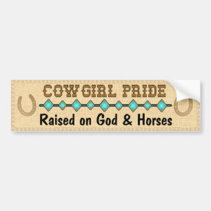 CowGirl PRIDE BUMPER STICKER