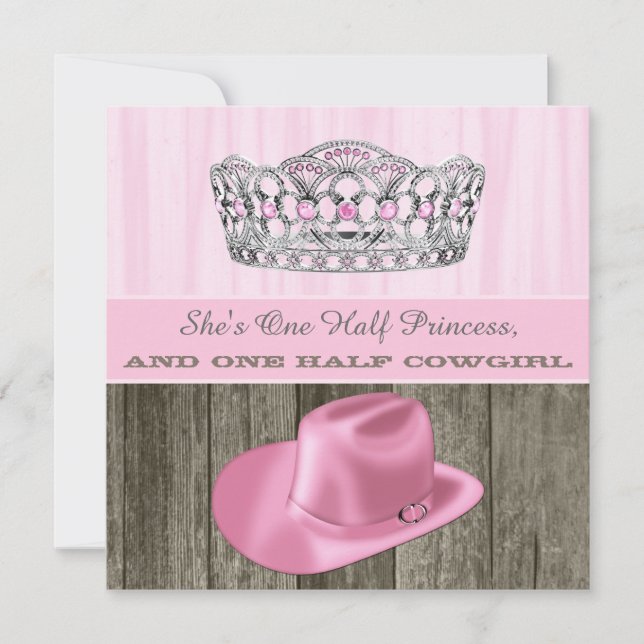 Cowgirl Princess Baby Shower Invitation (Front)