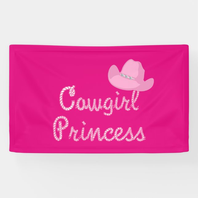 Cowgirl Princess Banner (Horizontal)