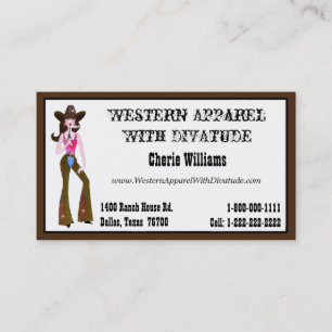 "Cowgirl" Princess Business Card