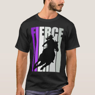 Cowgirl Purple Fierce Motivational Western Theme S T-Shirt