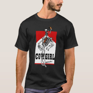 Cowgirl Queen Rodeo Western Country Southern Cowgi T-Shirt