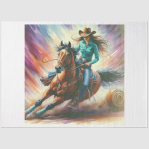 Cowgirl Racing Tissue Paper