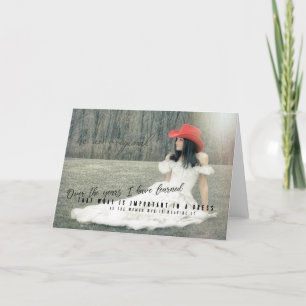 COWGIRL RED Greeting Card