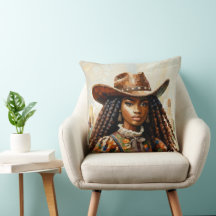 Cowgirl Resilience Throw Pillow