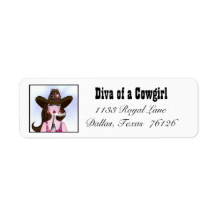 COWGIRL Return Address Labels