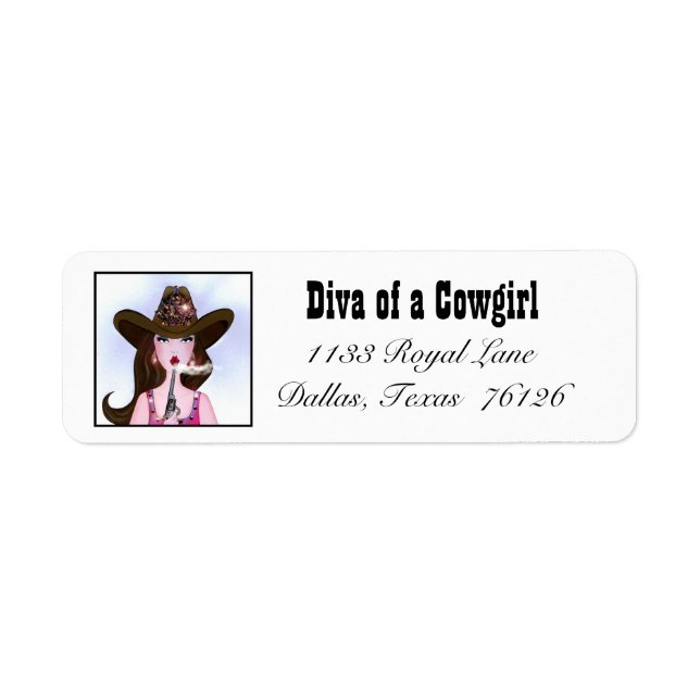 COWGIRL Return Address Labels (Front)