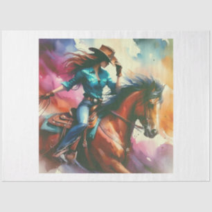 Cowgirl Rodeo Tissue Paper