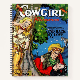 Cowgirl Romance The Betrayal Vintage Comics Notebook