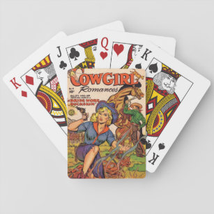 “Cowgirl Romances” Comic Book Playing Cards