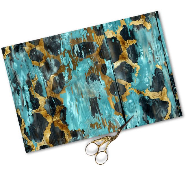  Cowgirl Rustic Western Country Wood Decoupage Tissue Paper (Creator Uploaded)