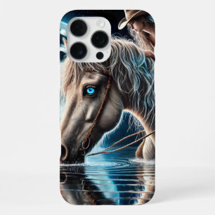 Cowgirl’s Midnight Ride and Gentle Reflection iPhone 16 Pro Max Case