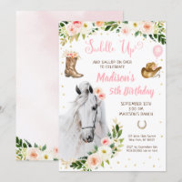 Cowgirl Saddle Up Horse Pony Birthday