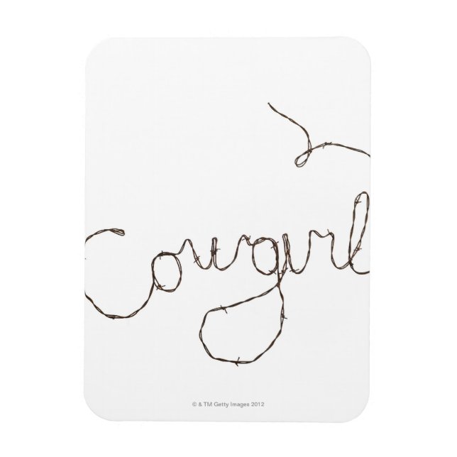 Cowgirl Sign Magnet (Vertical)