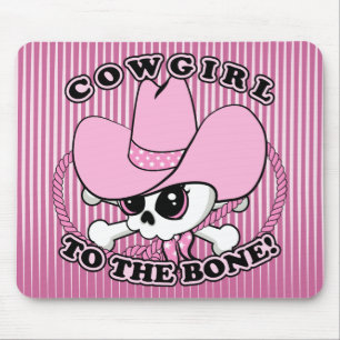 Cowgirl Skull Mouse Mat