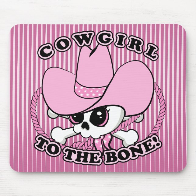 Cowgirl Skull Mouse Mat (Front)