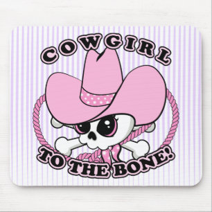 Cowgirl Skull Mouse Mat