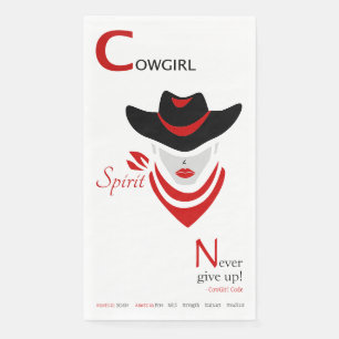 Cowgirl Spirit Paper Guest Towels Napkin