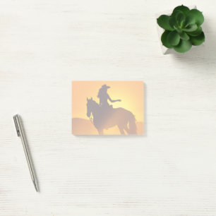 Cowgirl Sticky Notes