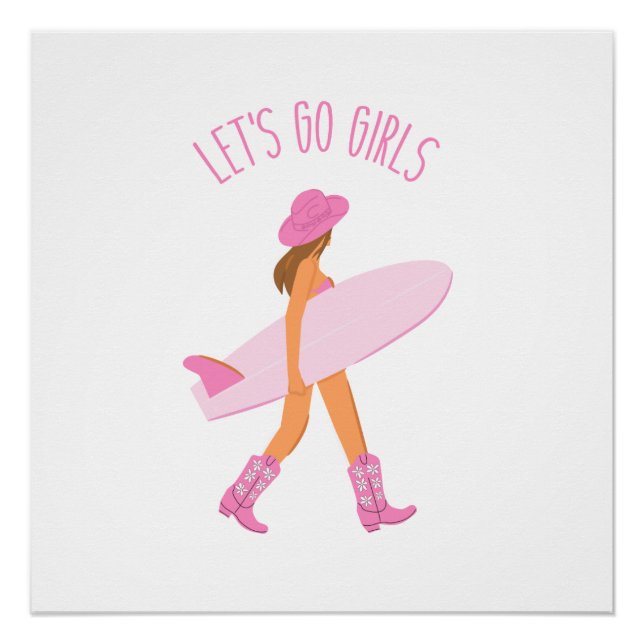 Cowgirl Surfer Print (Front)