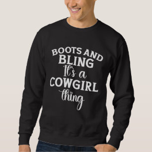 cowgirl thing love country life women boots prince sweatshirt