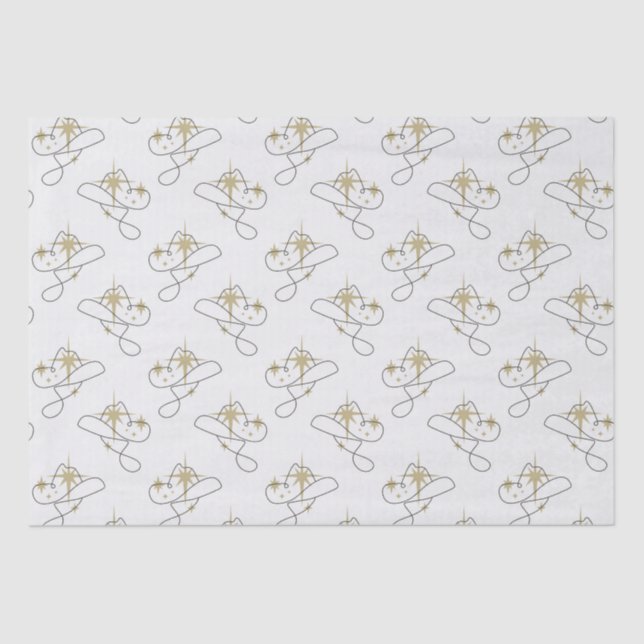 Cowgirl  tissue paper (Front)