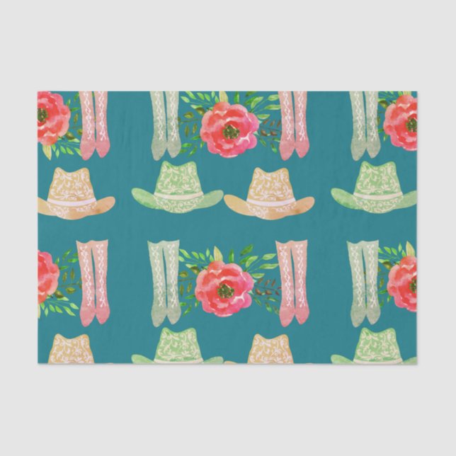 Cowgirl Tissue Paper (Front)