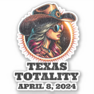 Cowgirl Total Solar Eclipse 4.08.2024 Texas