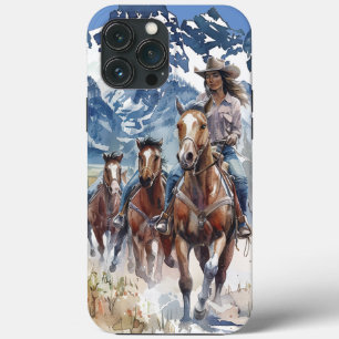 Cowgirl trailblazer phone case. iPhone 13 pro max case