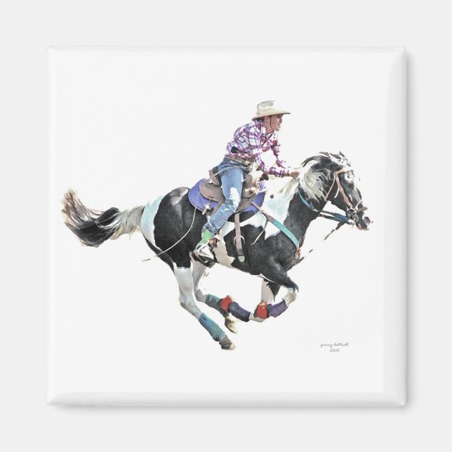 cowgirl up mgnet magnet (Front)