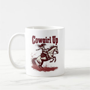 Cowgirl Up – Western Rodeo Coffee Mug